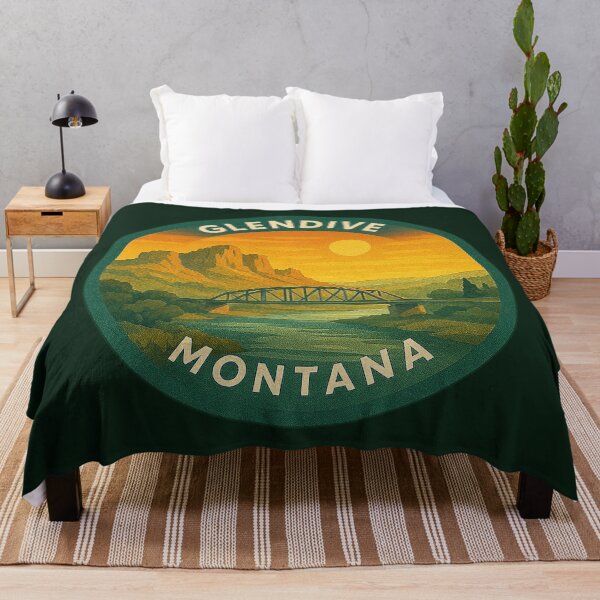 Item preview, Glendive Montana USA Vintage Travel  designed and sold by Thistle-TShop.