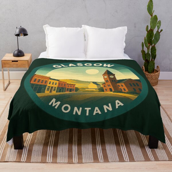 Item preview, Glasgow Montana USA Vintage Travel designed and sold by Thistle-TShop.
