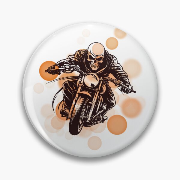 Item preview, Skeleton on a Motorcycle – Skeleton Biker Illustration designed and sold by iamKRUK.