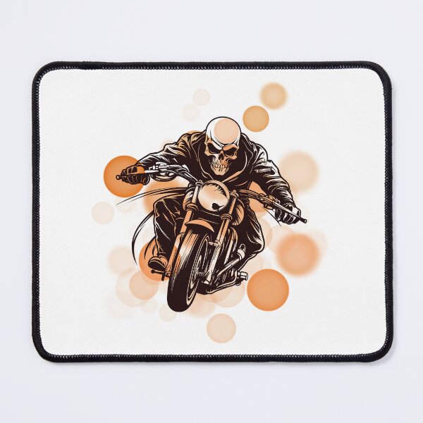 Item preview, Skeleton on a Motorcycle – Skeleton Biker Illustration designed and sold by iamKRUK.