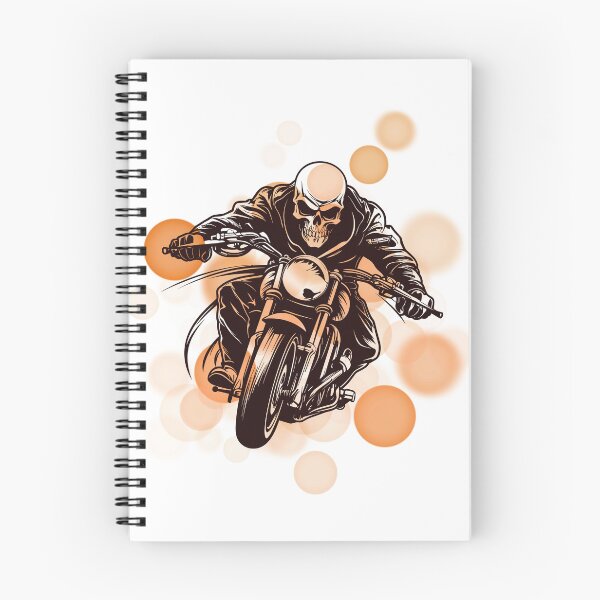 Item preview, Skeleton on a Motorcycle – Skeleton Biker Illustration designed and sold by iamKRUK.