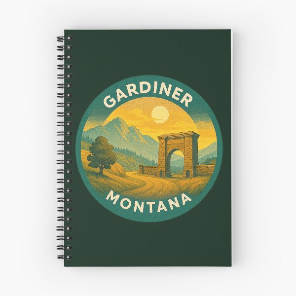 Item preview, Gardiner Montana USA Vintage Travel  designed and sold by Thistle-TShop.