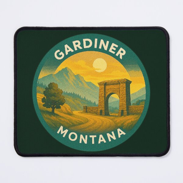 Item preview, Gardiner Montana USA Vintage Travel designed and sold by Thistle-TShop.