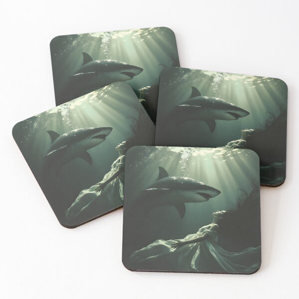 Item preview, Surreal Underwater Scene with Shark designed and sold by EliDigitalArts.