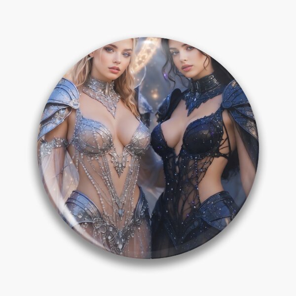 Item preview, Queen of Death & Beauty: Shadow Dragon vs Phoenix Wings Duo designed and sold by SunsetAngelsAI.