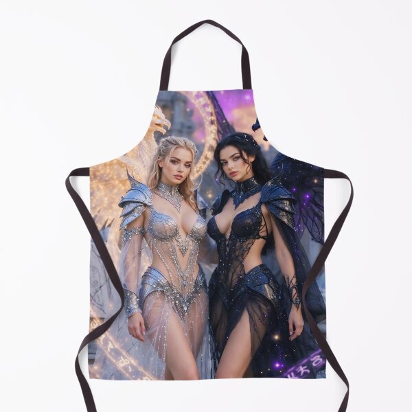 Item preview, Queen of Death & Beauty: Shadow Dragon vs Phoenix Wings Duo designed and sold by SunsetAngelsAI.