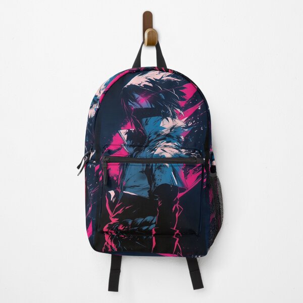 Item preview, Sasuke - Neon Shadow Ronin – Cyberpunk Anime Warrior designed and sold by Dyan4.