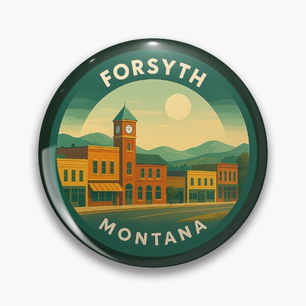 Item preview, Forsyth Montana USA Vintage Travel  designed and sold by Thistle-TShop.