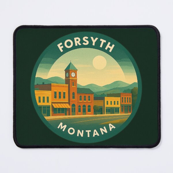 Item preview, Forsyth Montana USA Vintage Travel designed and sold by Thistle-TShop.
