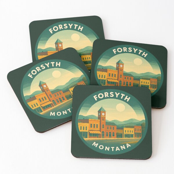 Item preview, Forsyth Montana USA Vintage Travel  designed and sold by Thistle-TShop.