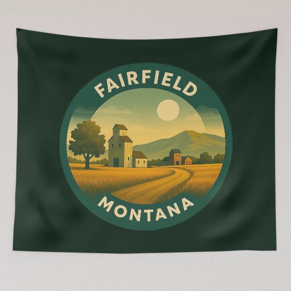 Item preview, Fairfield Montana USA Vintage Travel  designed and sold by Thistle-TShop.
