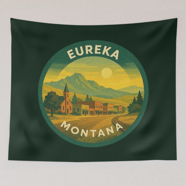Item preview, Eureka Montana USA Vintage Travel  designed and sold by Thistle-TShop.