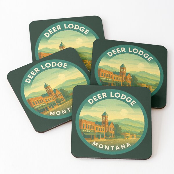 Item preview, Deer Lodge Montana USA Vintage Travel  designed and sold by Thistle-TShop.