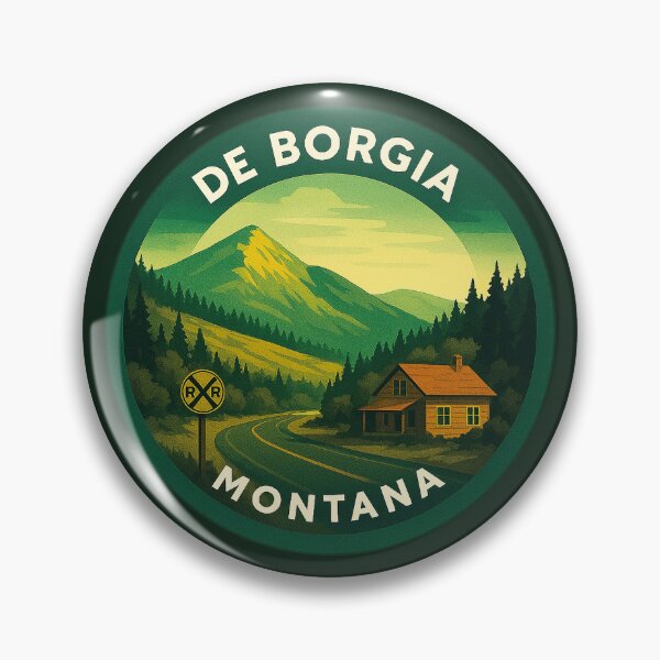 Item preview, De Borgia Montana USA Vintage Travel  designed and sold by Thistle-TShop.