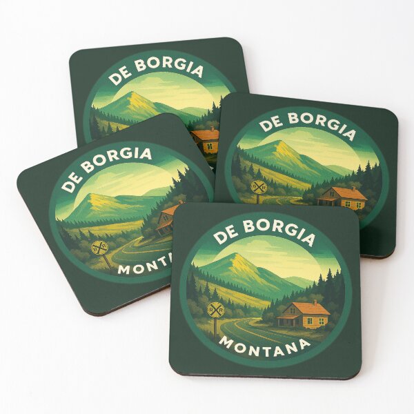 Item preview, De Borgia Montana USA Vintage Travel  designed and sold by Thistle-TShop.