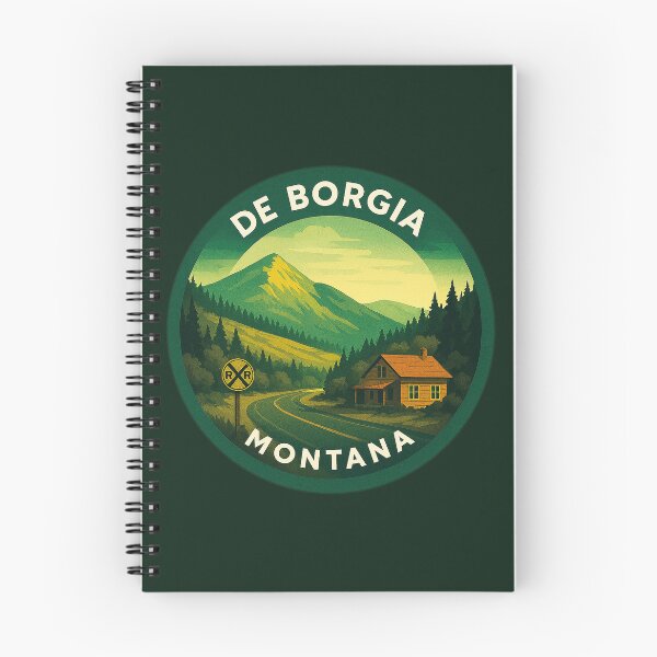 Item preview, De Borgia Montana USA Vintage Travel  designed and sold by Thistle-TShop.