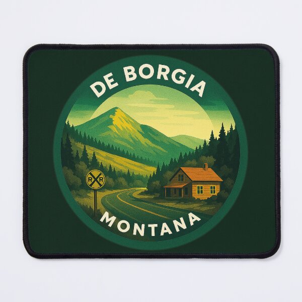 Item preview, De Borgia Montana USA Vintage Travel designed and sold by Thistle-TShop.