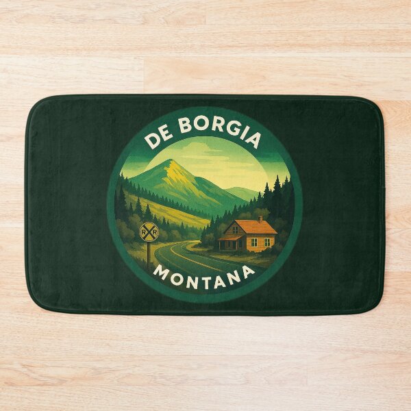 Item preview, De Borgia Montana USA Vintage Travel  designed and sold by Thistle-TShop.