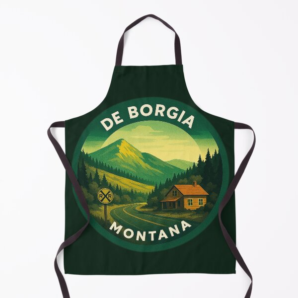 Item preview, De Borgia Montana USA Vintage Travel  designed and sold by Thistle-TShop.