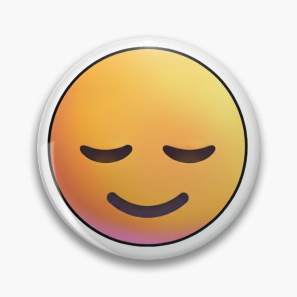 Item preview, Relieved Face Emoji – Calm and Peaceful designed and sold by PopDripStudio.