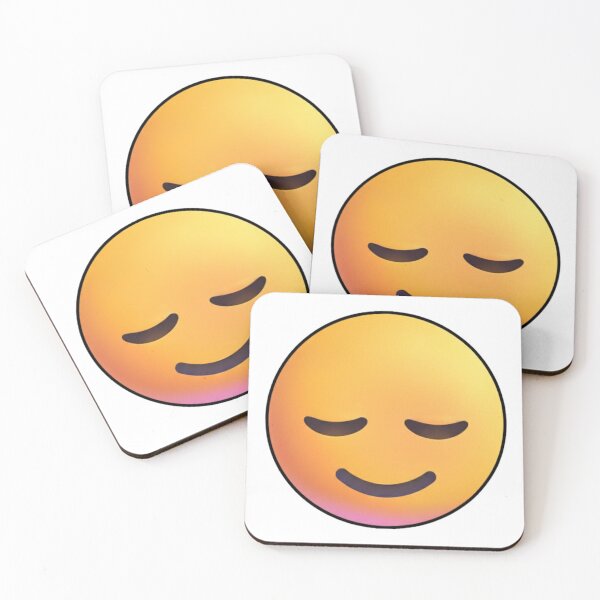 Item preview, Relieved Face Emoji – Calm and Peaceful designed and sold by PopDripStudio.