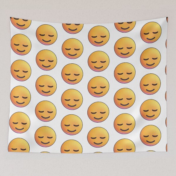 Item preview, Relieved Face Emoji – Calm and Peaceful designed and sold by PopDripStudio.