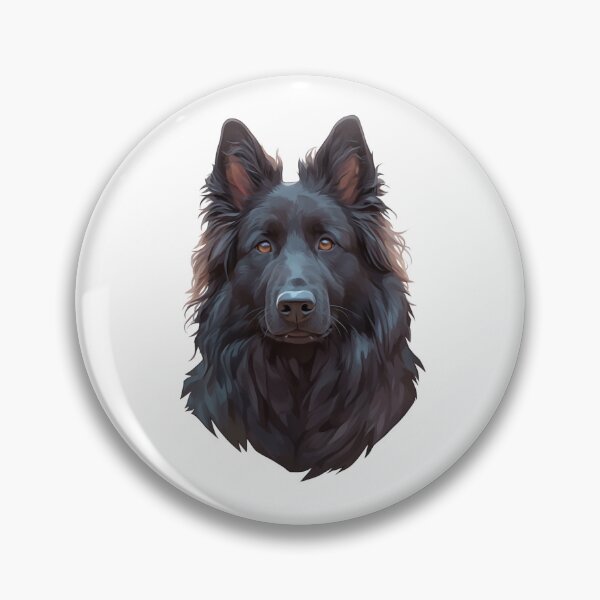 Item preview, Black Belgian Sheepdog Portrait designed and sold by SMARTKIT  DESIGNAGENCY.