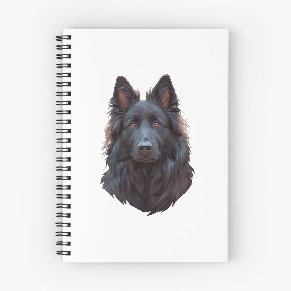 Item preview, Black Belgian Sheepdog Portrait designed and sold by SMARTKIT  DESIGNAGENCY.