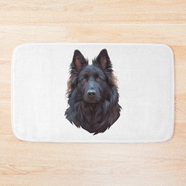 Item preview, Black Belgian Sheepdog Portrait designed and sold by SMARTKIT  DESIGNAGENCY.