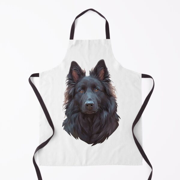 Item preview, Black Belgian Sheepdog Portrait designed and sold by SMARTKIT  DESIGNAGENCY.