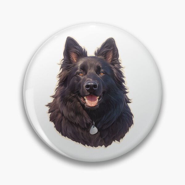 Item preview, Black Belgian Sheepdog Portrait designed and sold by SMARTKIT  DESIGNAGENCY.