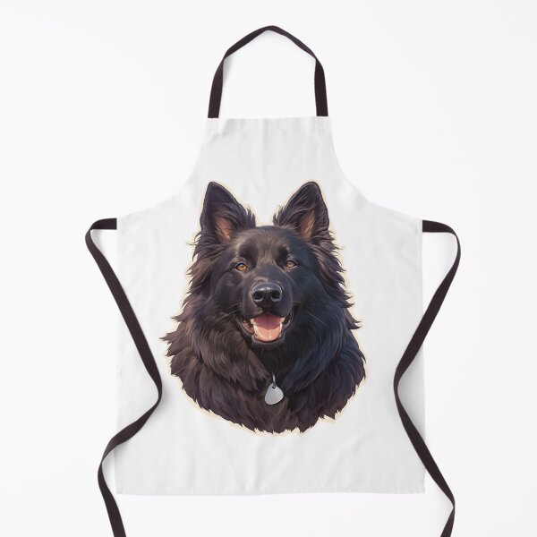 Item preview, Black Belgian Sheepdog Portrait designed and sold by SMARTKIT  DESIGNAGENCY.