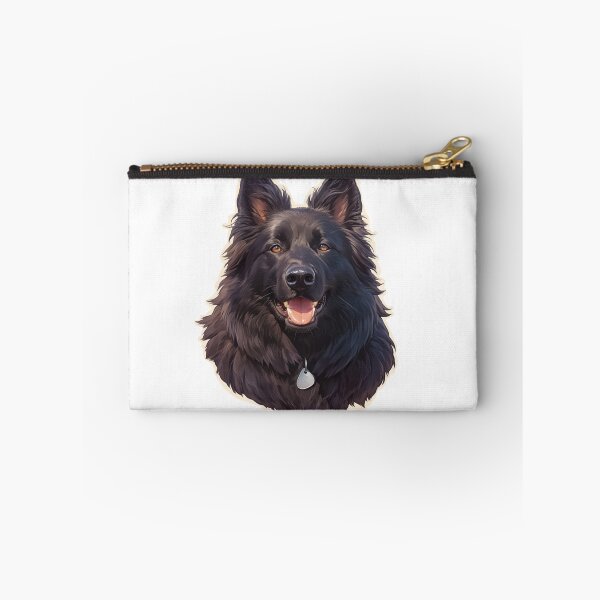 Item preview, Black Belgian Sheepdog Portrait designed and sold by SMARTKIT  DESIGNAGENCY.