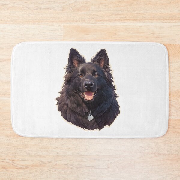Item preview, Black Belgian Sheepdog Portrait designed and sold by SMARTKIT  DESIGNAGENCY.