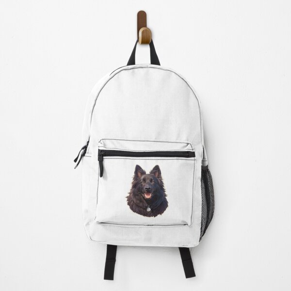 Item preview, Black Belgian Sheepdog Portrait designed and sold by SMARTKIT DESIGNAGENCY.
