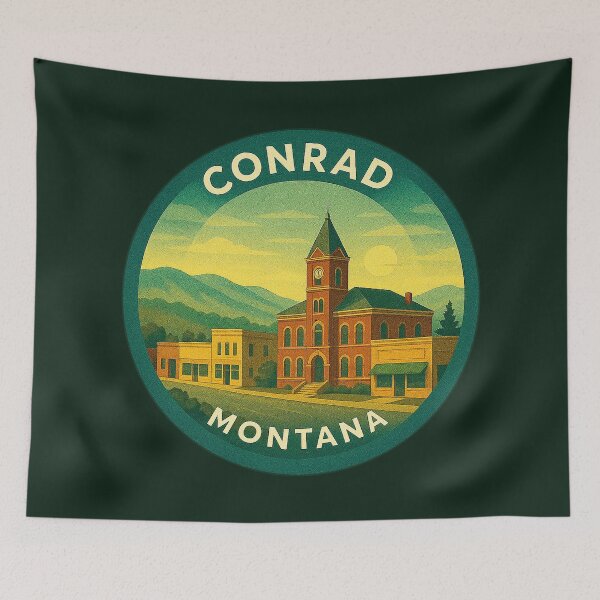 Item preview, Conrad Montana USA Vintage Travel  designed and sold by Thistle-TShop.