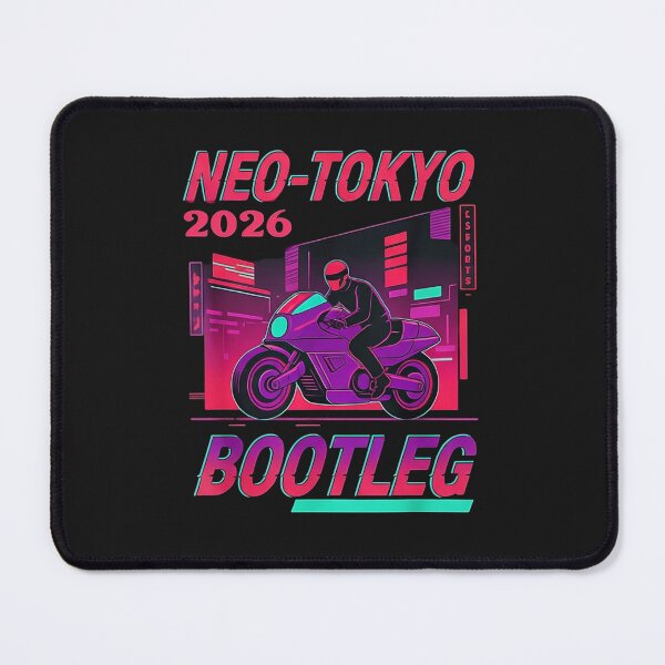 Item preview, Neo-Tokyo 2026 Bootleg T-Shirt | Futuristic Motorcycle Neon City | Retro 90s Cyberpunk Graphic Tee designed and sold by ZyxDes.
