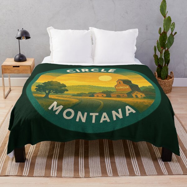 Item preview, Circle Montana USA Vintage Travel designed and sold by Thistle-TShop.