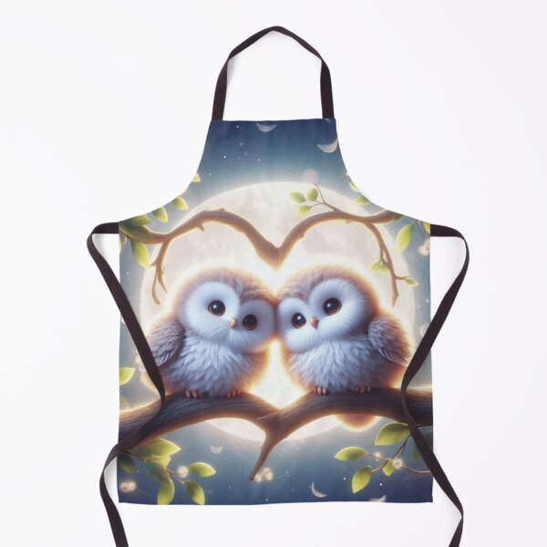 Item preview, Moonlight Owls – Valentine’s Day Love Illustration designed and sold by Dogandesighn.