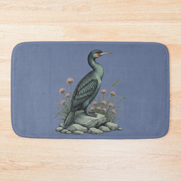 Item preview, Coastal Vintage Double Crested Cormorant  designed and sold by BirdsnStuff.