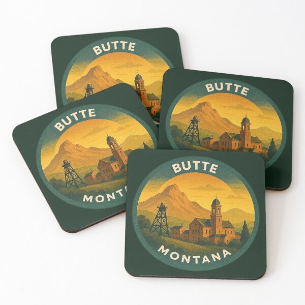 Item preview, Butte Montana USA Vintage Travel  designed and sold by Thistle-TShop.