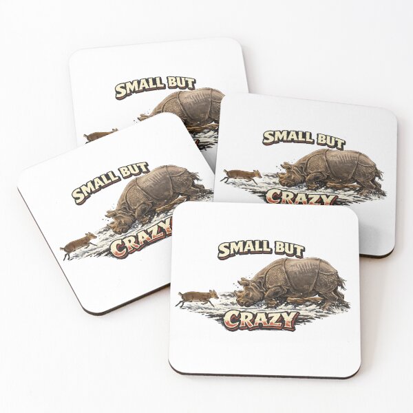 Item preview, Small But Crazy – Funny Animal Illustration designed and sold by Lajon97.