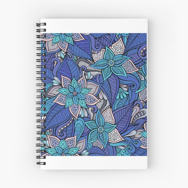 Item preview, Serene Botanical Bloom – Blue, Green & White Floral Harmony designed and sold by Fouziaart08.
