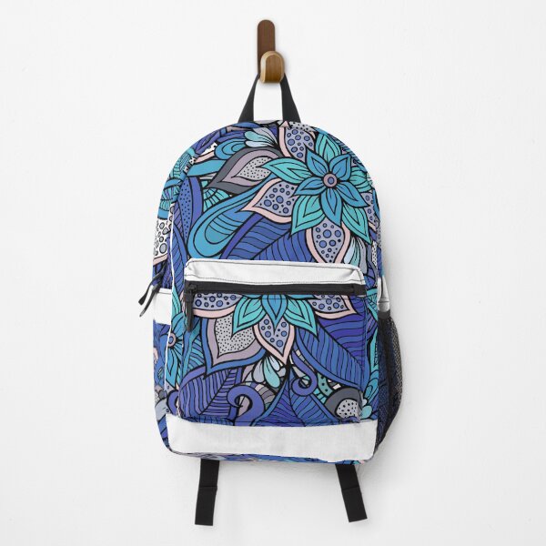 Item preview, Serene Botanical Bloom – Blue, Green & White Floral Harmony designed and sold by Fouziaart08.