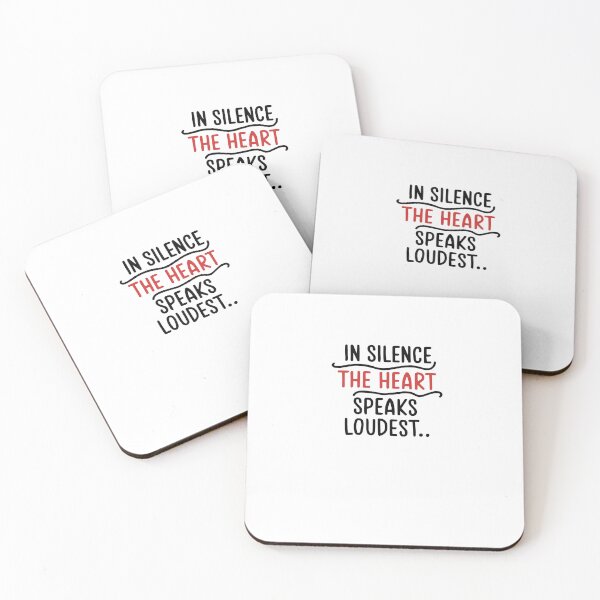 Item preview, In Silence the Heart Speaks Loudest – Deep Emotional Quote Design designed and sold by GoxyVision.