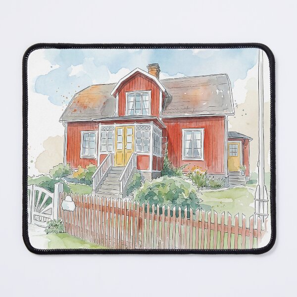 Item preview, Katthult Sweeden – Watercolor Style with name designed and sold by clausbjoern.