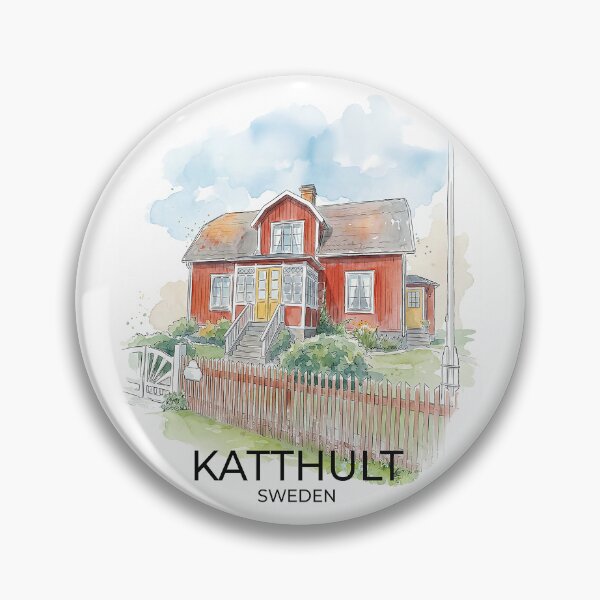 Item preview, Katthult Sweeden – Watercolor Style with name designed and sold by clausbjoern.