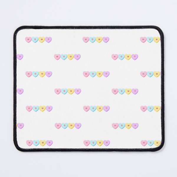 Item preview, HOMO Candy Hearts Sticker – Queer Valentine Conversation Hearts designed and sold by MPForet.