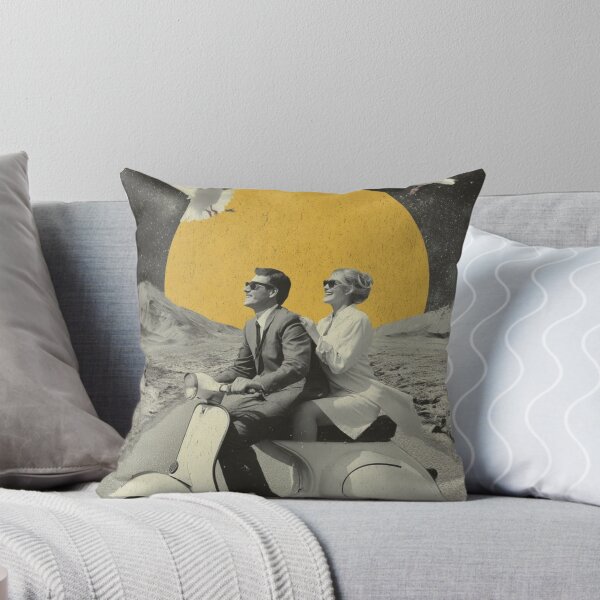Item preview, Golden Horizon Ride | Retro Surreal Collage Art | Vintage Dreamscape designed and sold by Grind107.