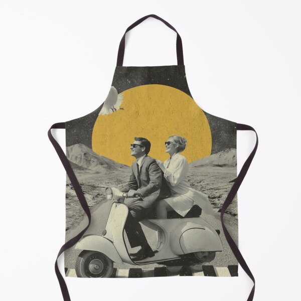 Item preview, Golden Horizon Ride | Retro Surreal Collage Art | Vintage Dreamscape designed and sold by Grind107.